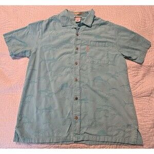 Columbia Sportswear River Lodge Men’s XL Fishing Shirt Blue Short Sleeve